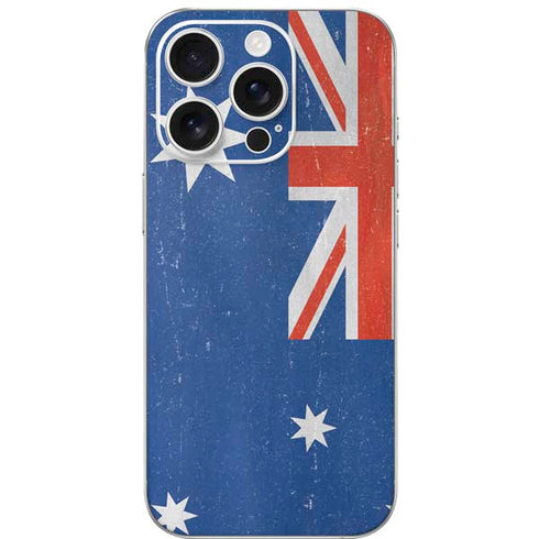 Australia Flag Distressed iPhone 16 Pro Skin